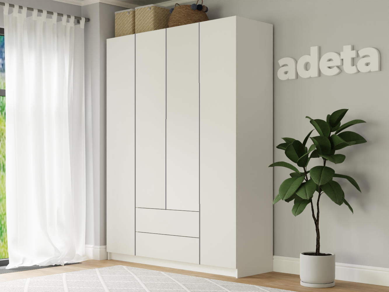 Распашной шкаф Пакс Форсанд 19 white ИКЕА (IKEA) изображение товара